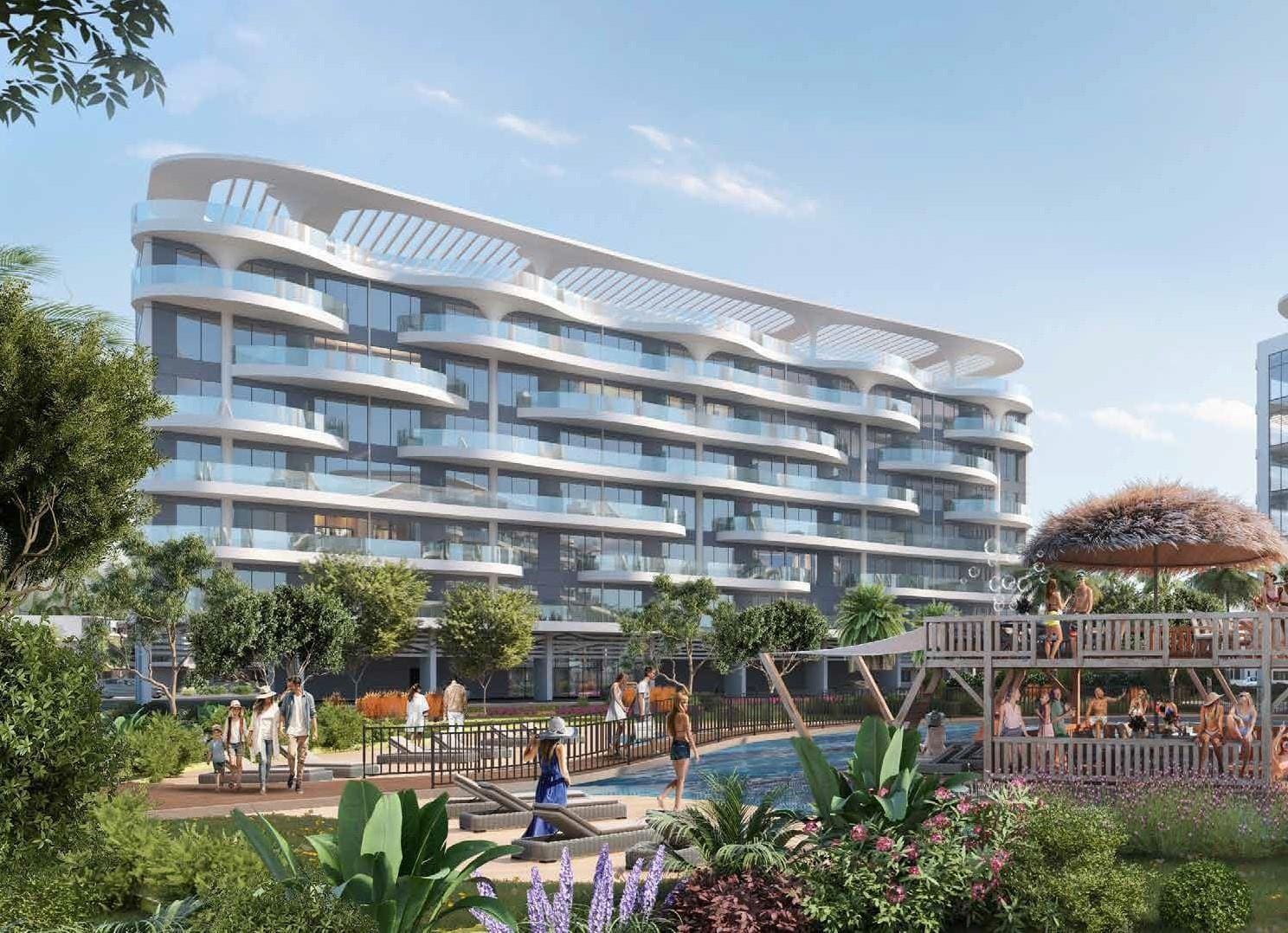 Damac Lagoons Views by Damac, image 2 of 6. Render supplied by developer.