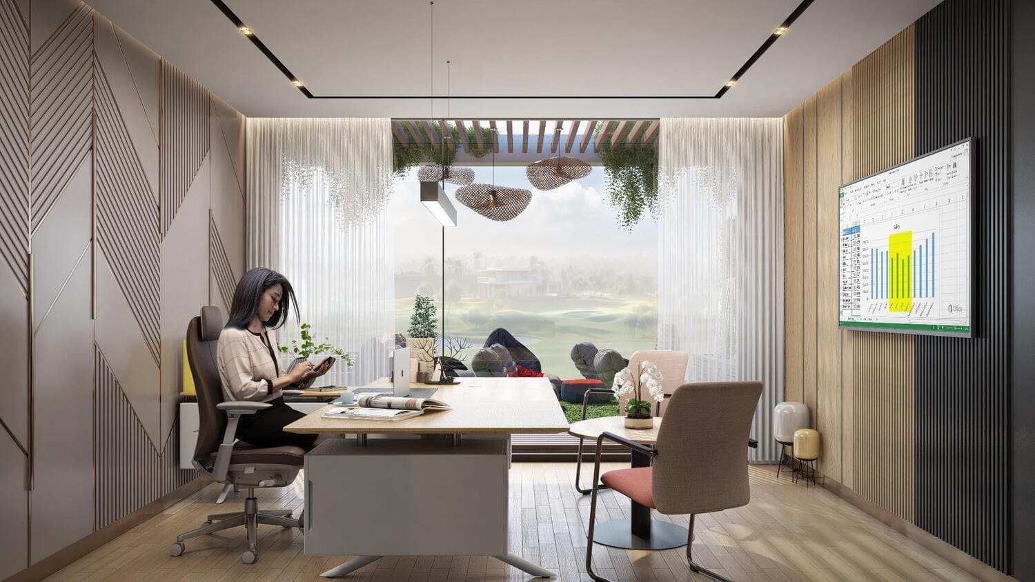 Damac Hills 2 - Park Greens by Damac, image 7 of 9. Render supplied by developer.