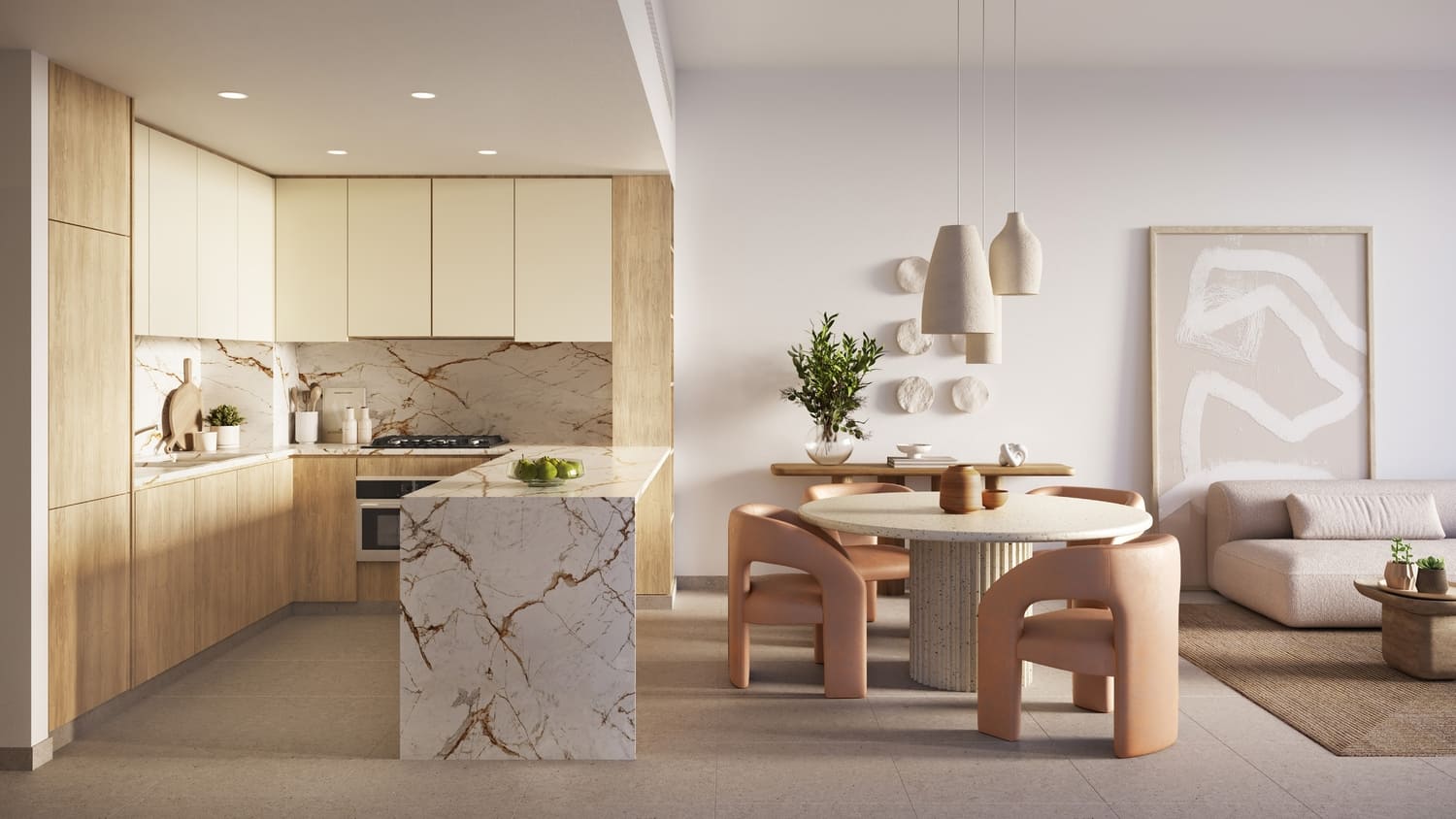 Ghaf Woods Distrikt by Majid Al Futtaim, image 5 of 9. Render supplied by developer.