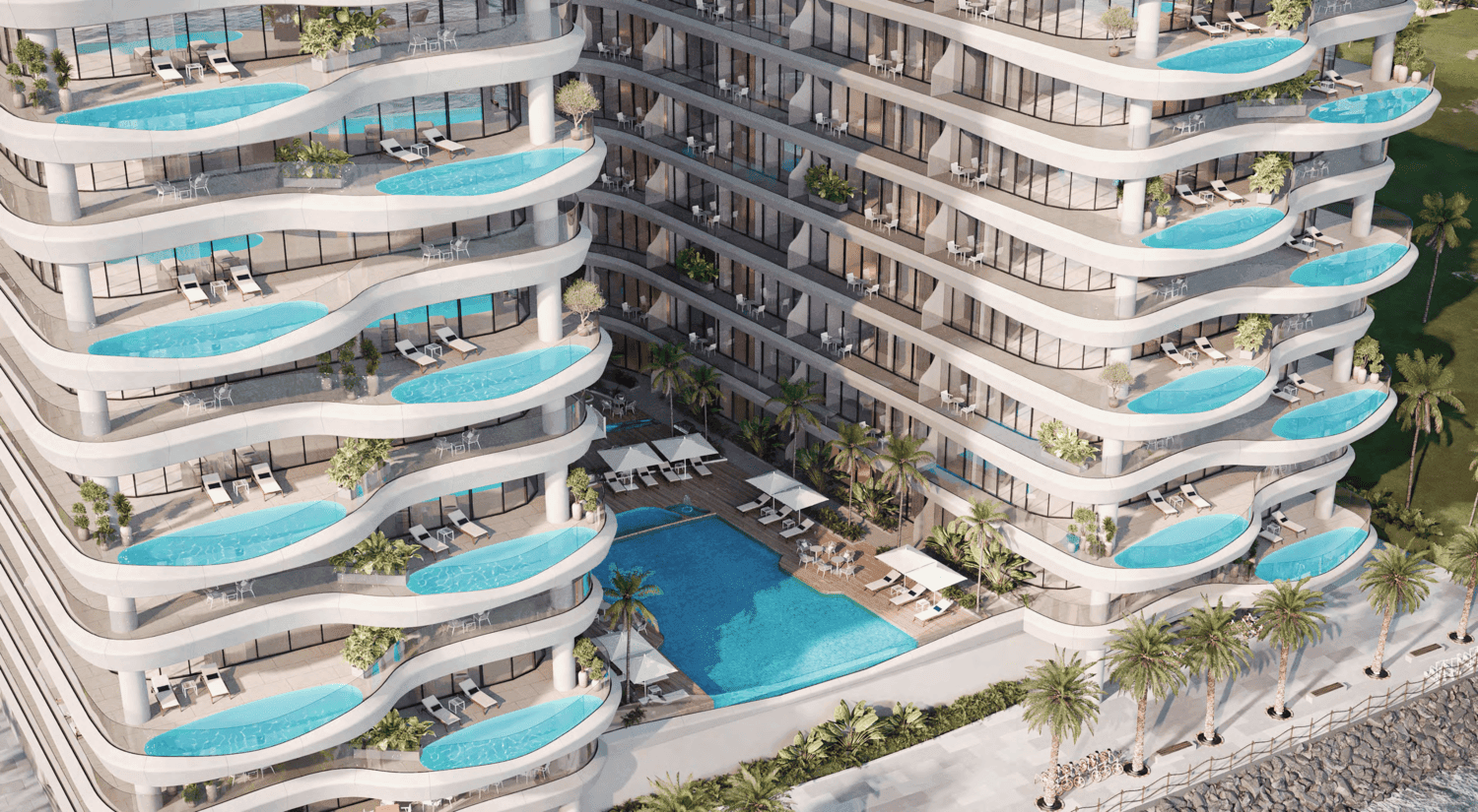 Gianfranco Ferre Residences by Mira Developments, image 2 of 13. Render supplied by developer.