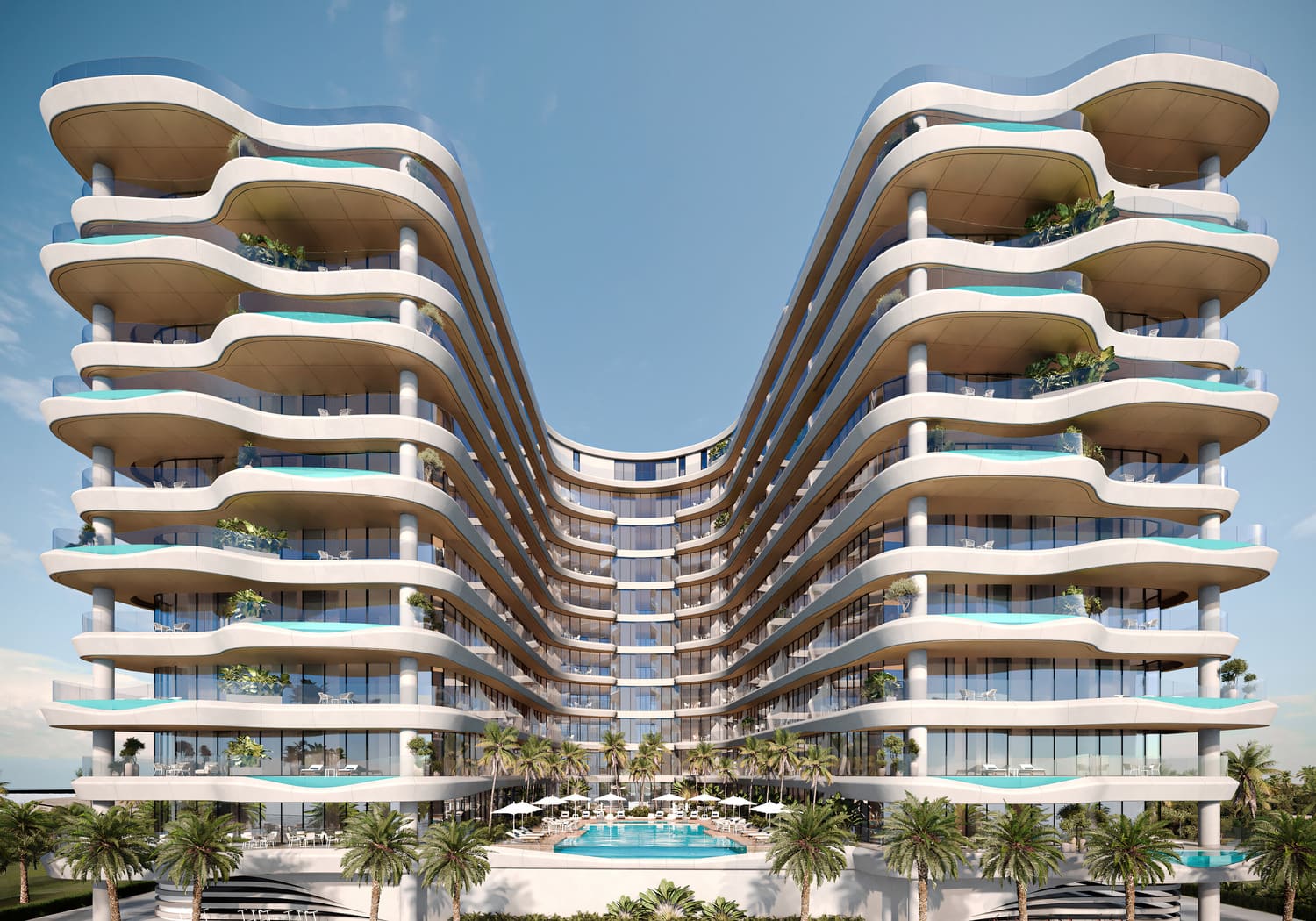 Gianfranco Ferre Residences by Mira Developments, image 3 of 13. Render supplied by developer.