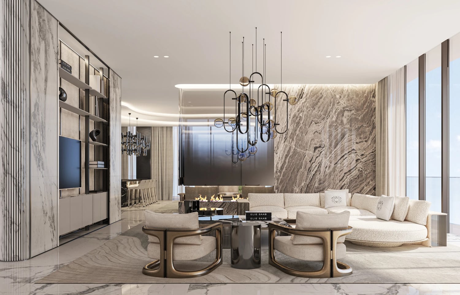 Elie Saab Waterfront by Ohana Development, image 6 of 21. Render supplied by developer.