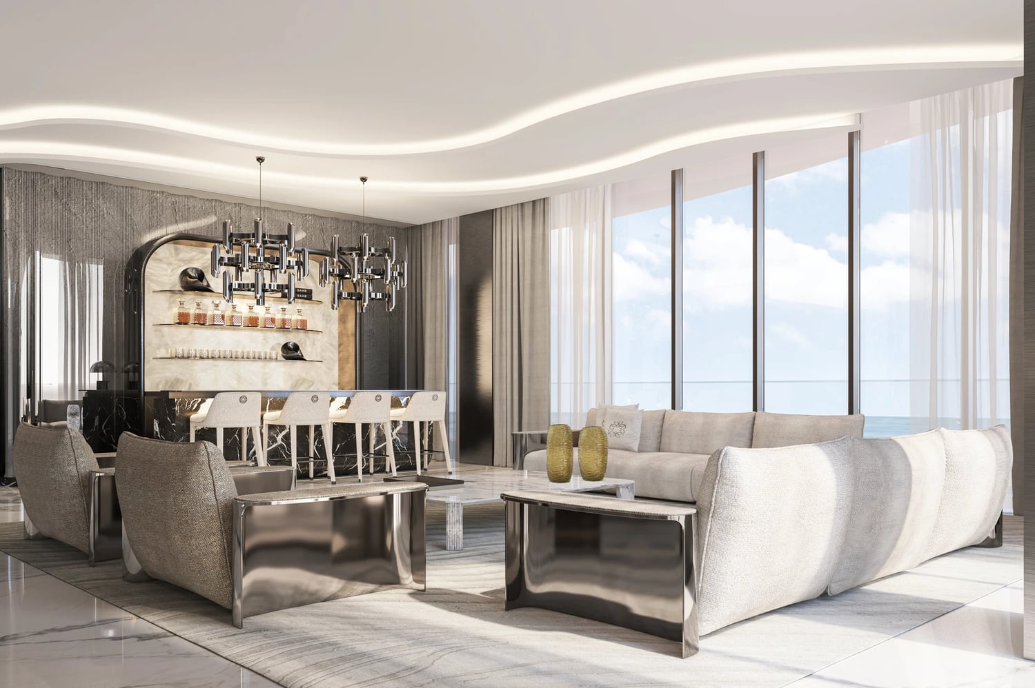 Elie Saab Waterfront by Ohana Development, image 7 of 21. Render supplied by developer.