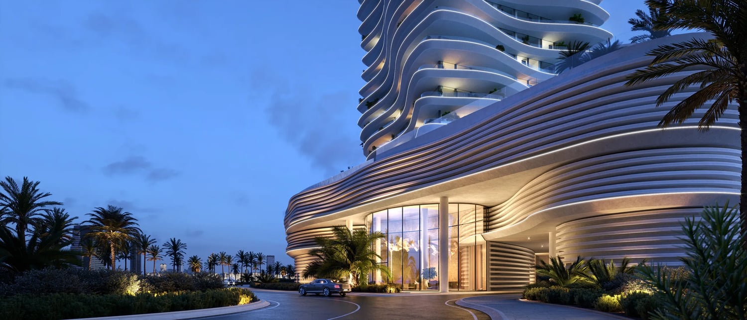 Elie Saab Waterfront by Ohana Development, image 5 of 21. Render supplied by developer.