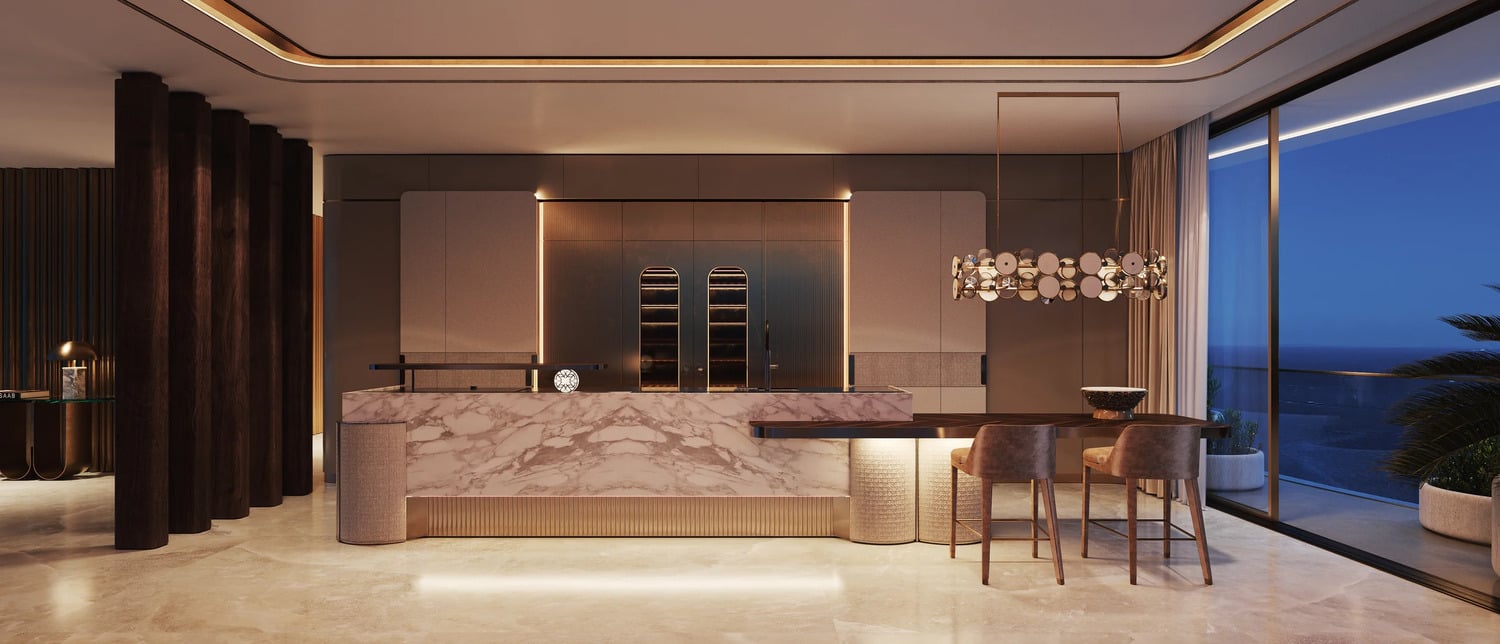 Elie Saab Waterfront by Ohana Development, image 14 of 21. Render supplied by developer.