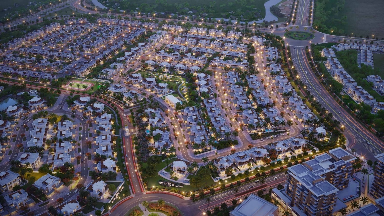 Hayat 4 and 5 by Dubai South, image 1 of 7. Render supplied by developer.