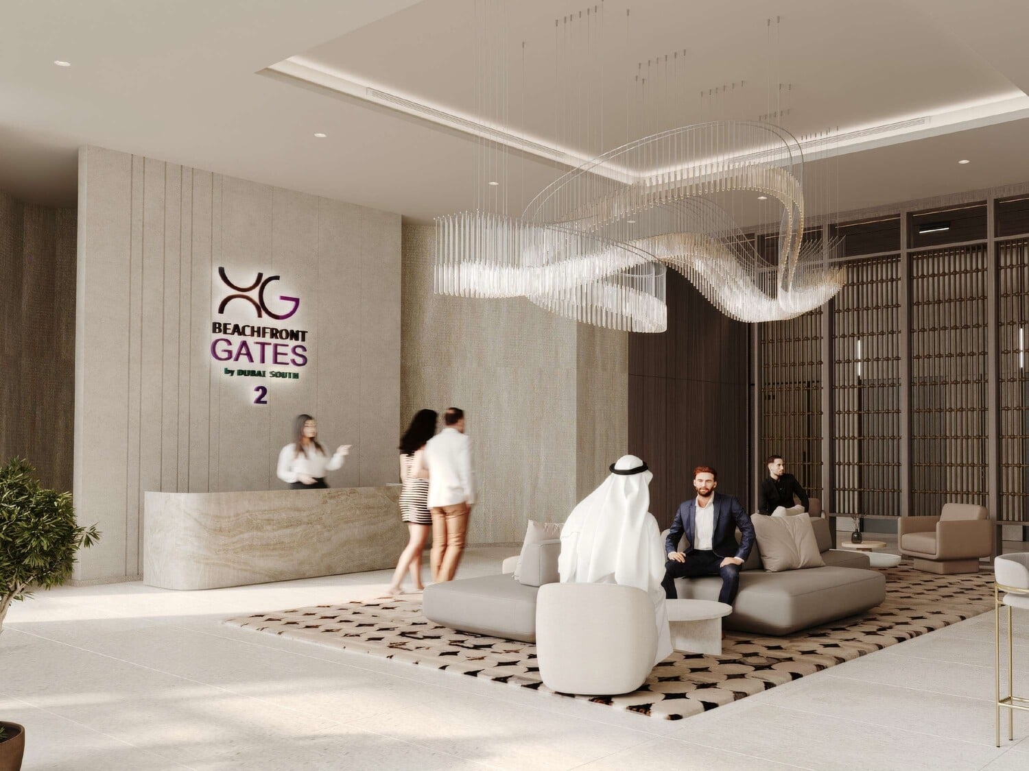 Beachfront Gates 2 by Dubai South, image 10 of 11. Render supplied by developer.