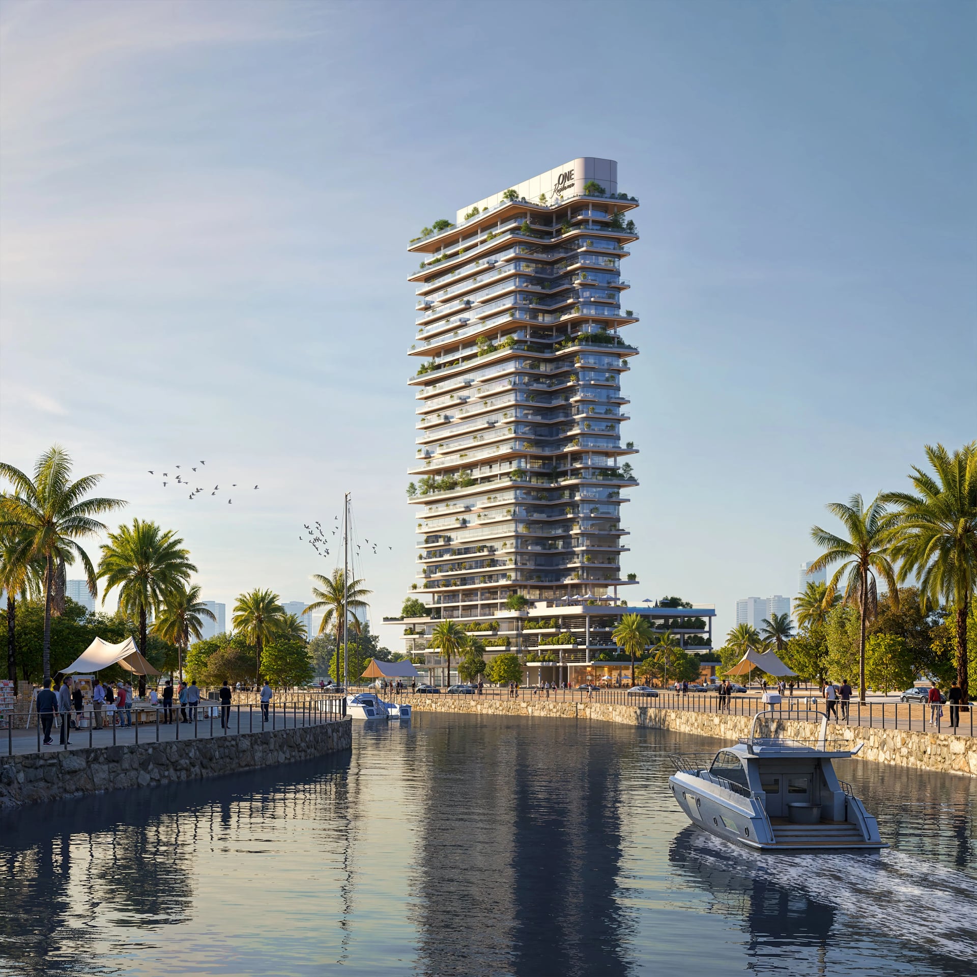 One Residence Al Reem Island, image 4 of 6. Render supplied by developer.