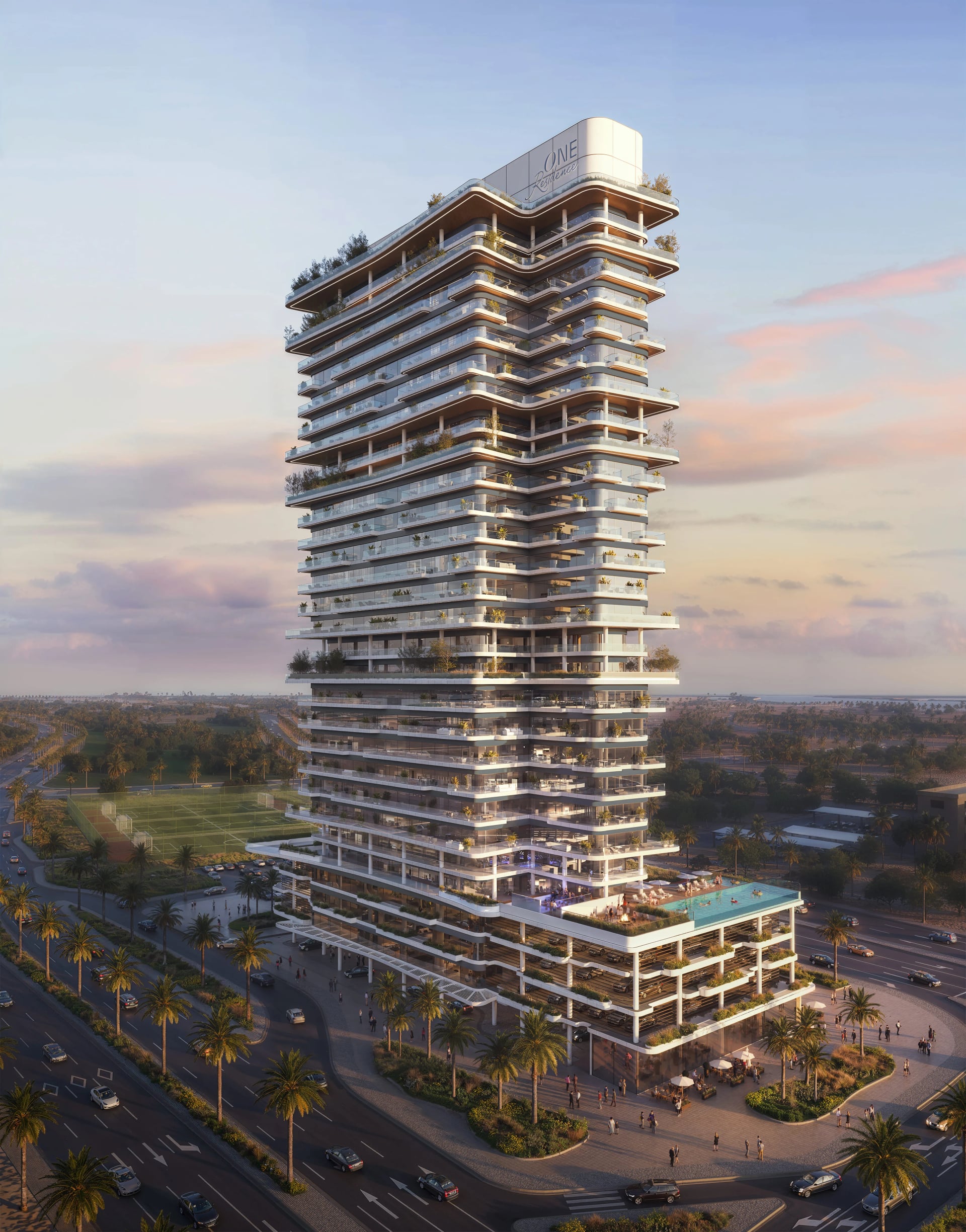 One Residence Al Reem Island, image 5 of 6. Render supplied by developer.
