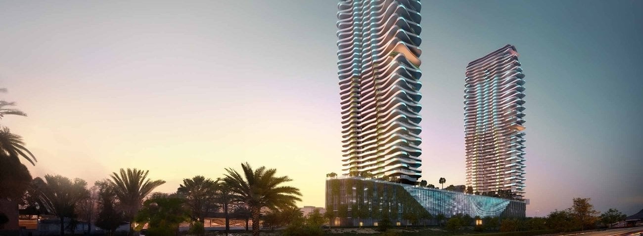 Laguna Residence by One Development, City Of Arabia. Render supplied by developer.