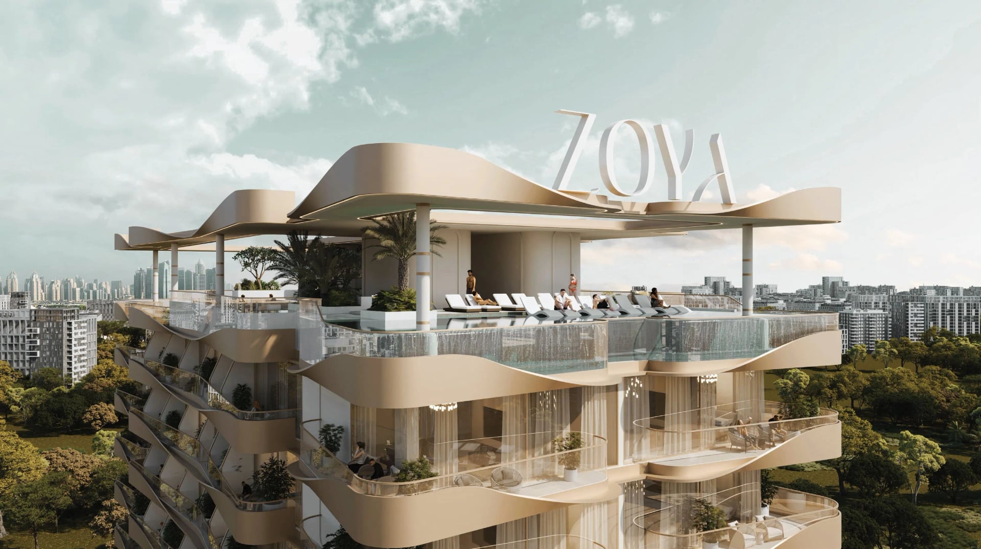 Nuve by Zoya Developments in Dubailand Residence Complex, render supplied by developer