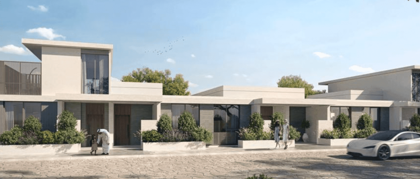 Yasmina Duet Villas by Expo City, image 1 of 11. Render supplied by developer.