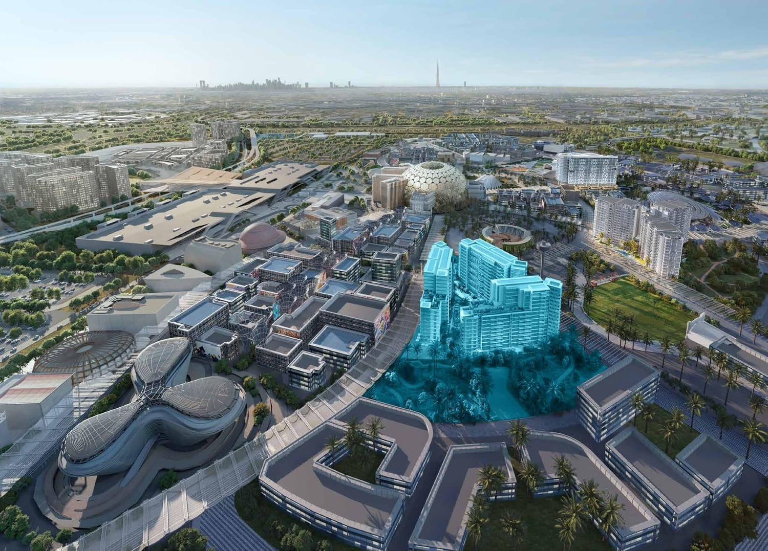 Sky Residences by Expo City, image 5 of 5. Render supplied by developer.