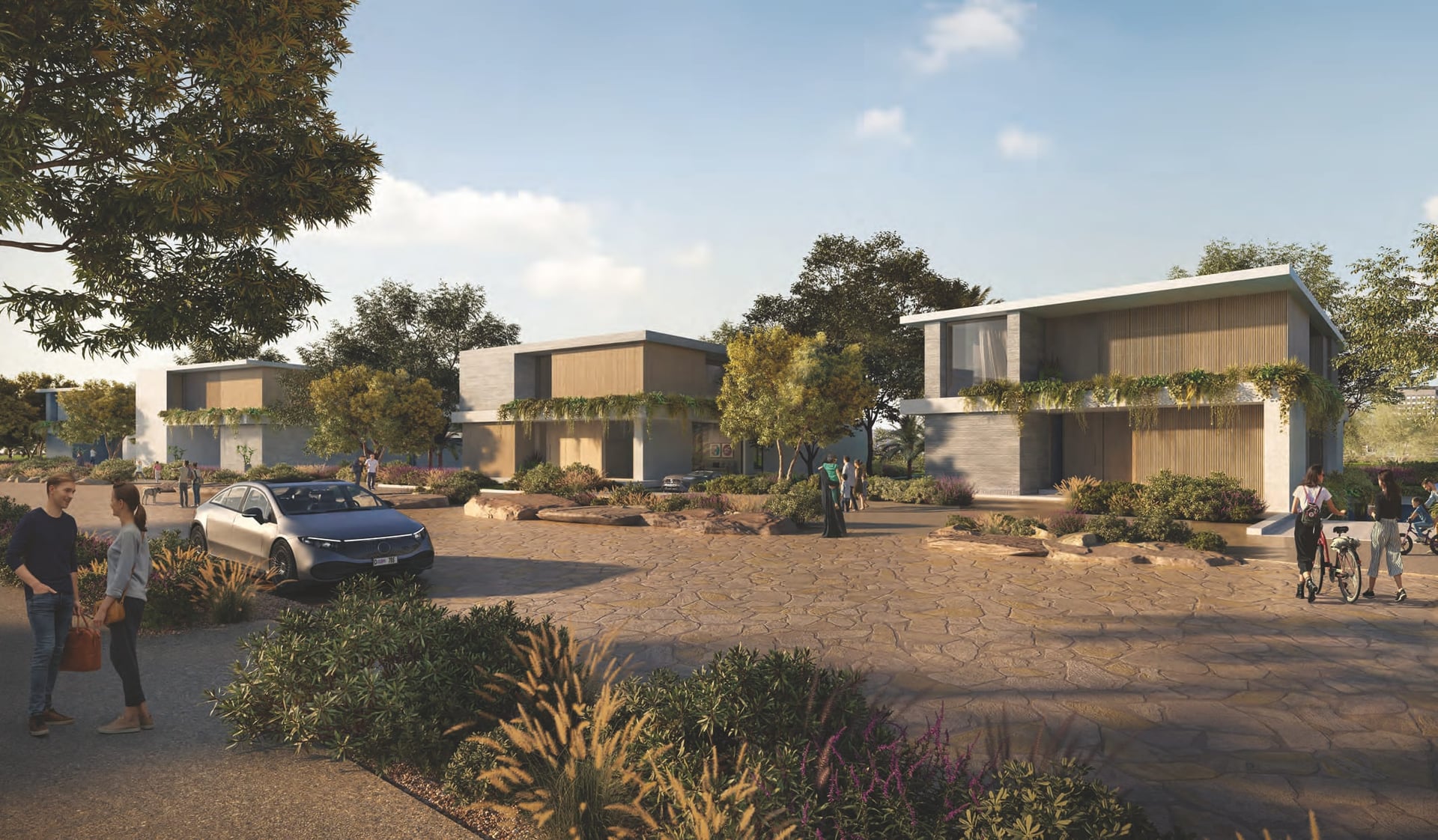 Yasmina Duet Villas by Expo City, image 2 of 11. Render supplied by developer.