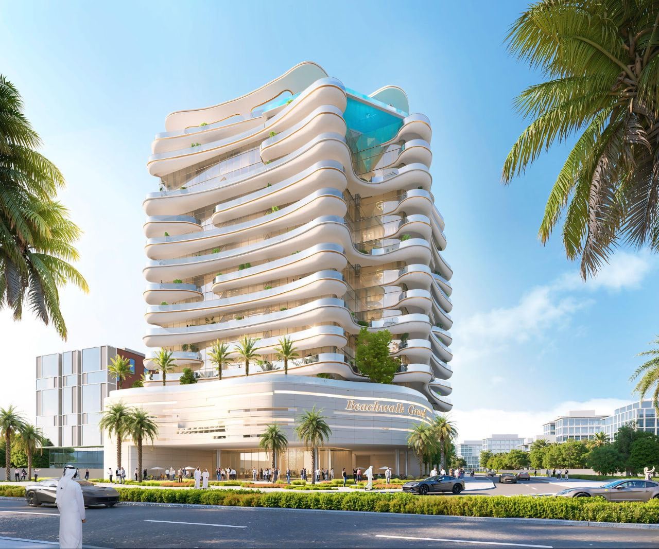 Beach Walk Grand by Imtiaz, Dubai Islands. Render supplied by developer.