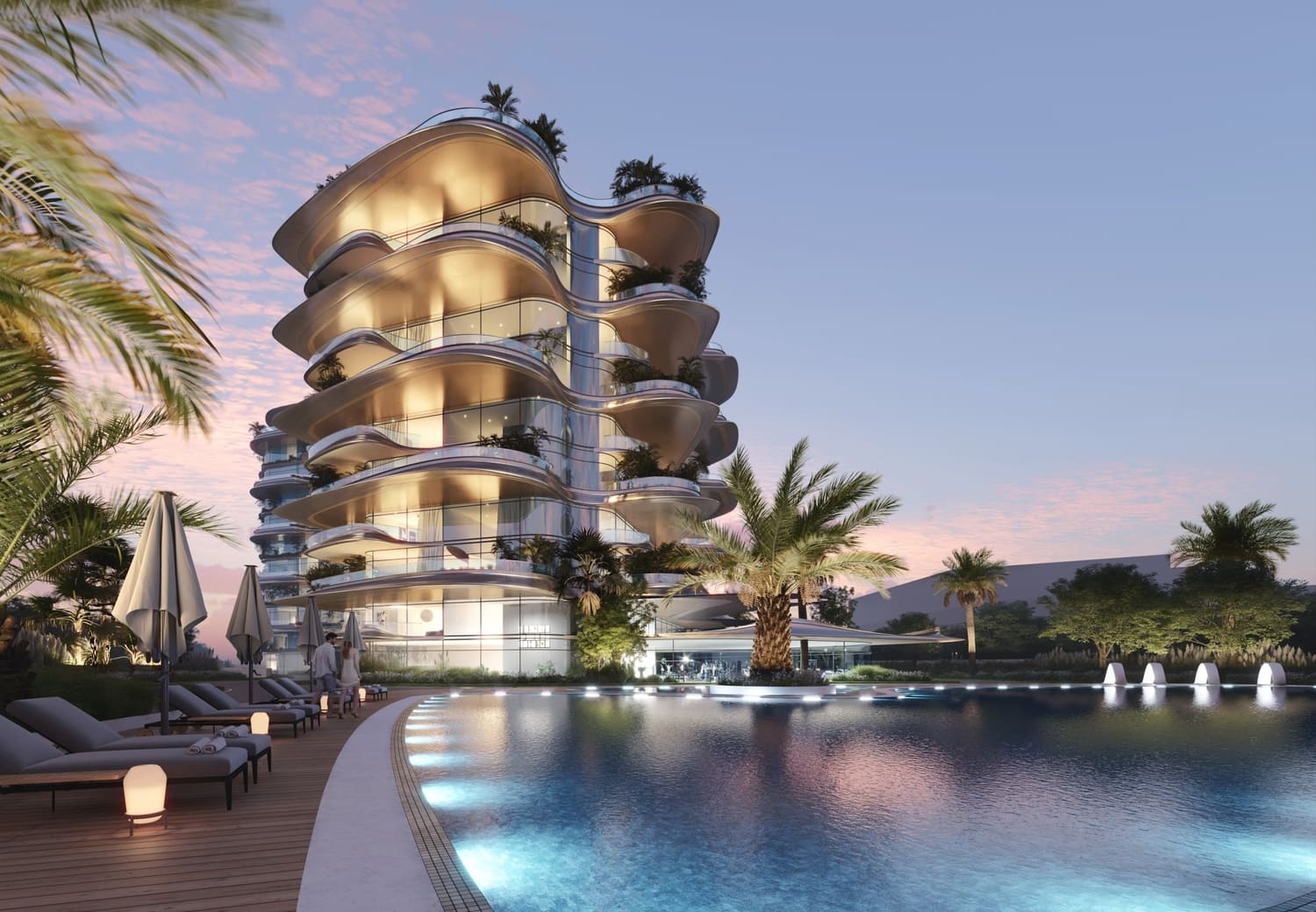 SLS Residences at Palm Jumeriah by ROYA Lifestyle Developments, Palm Jumeirah. Render supplied by developer.