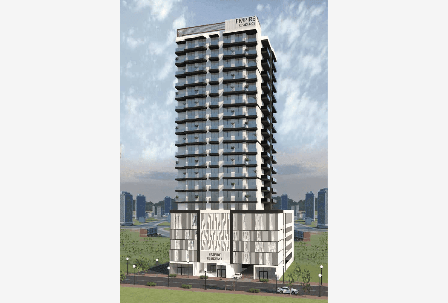 Empire Residences by Peace Homes Group, image 1 of 6. Render supplied by developer.