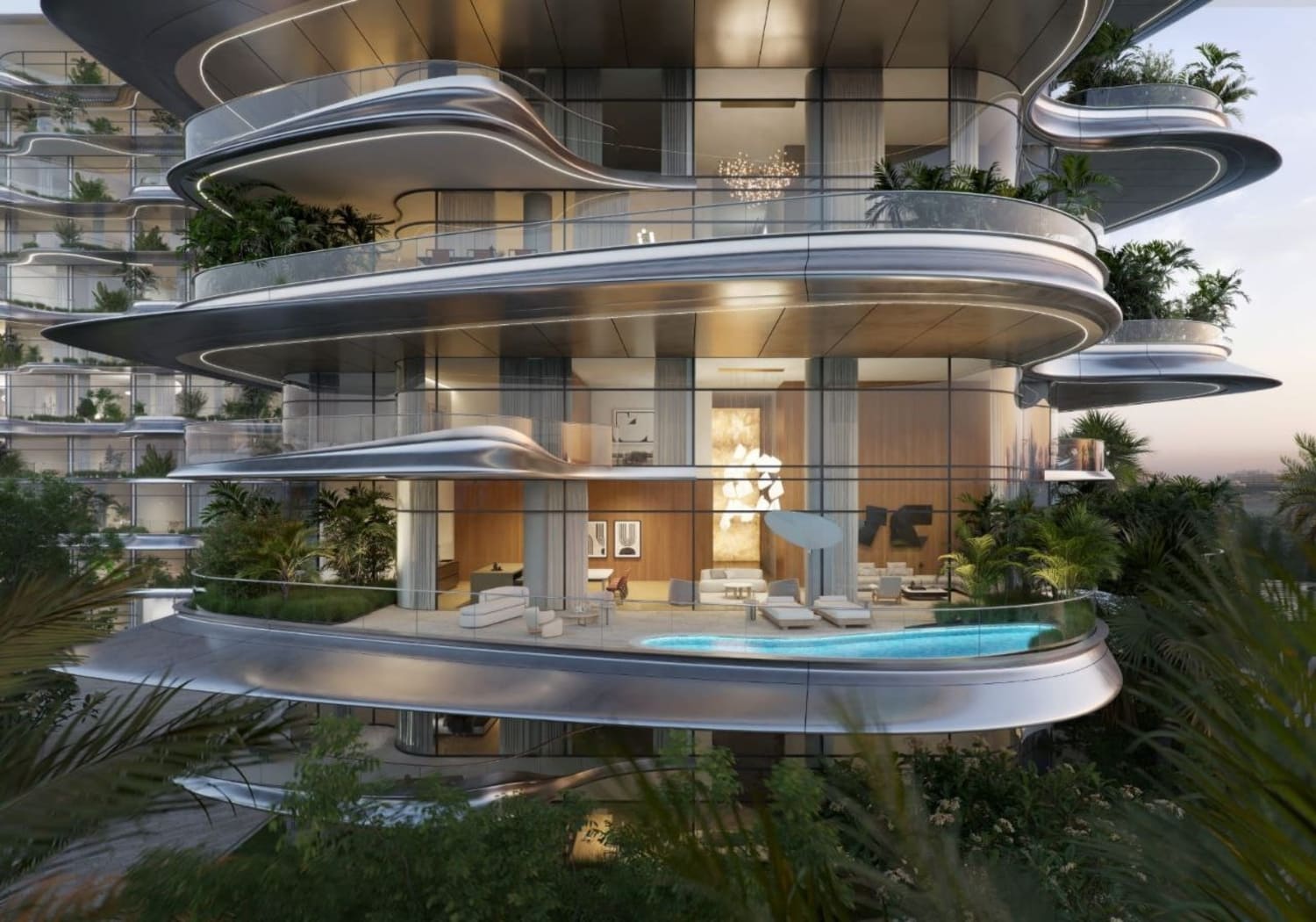 SLS Residences at Palm Jumeriah by ROYA Lifestyle Developments, image 5 of 19. Render supplied by developer.