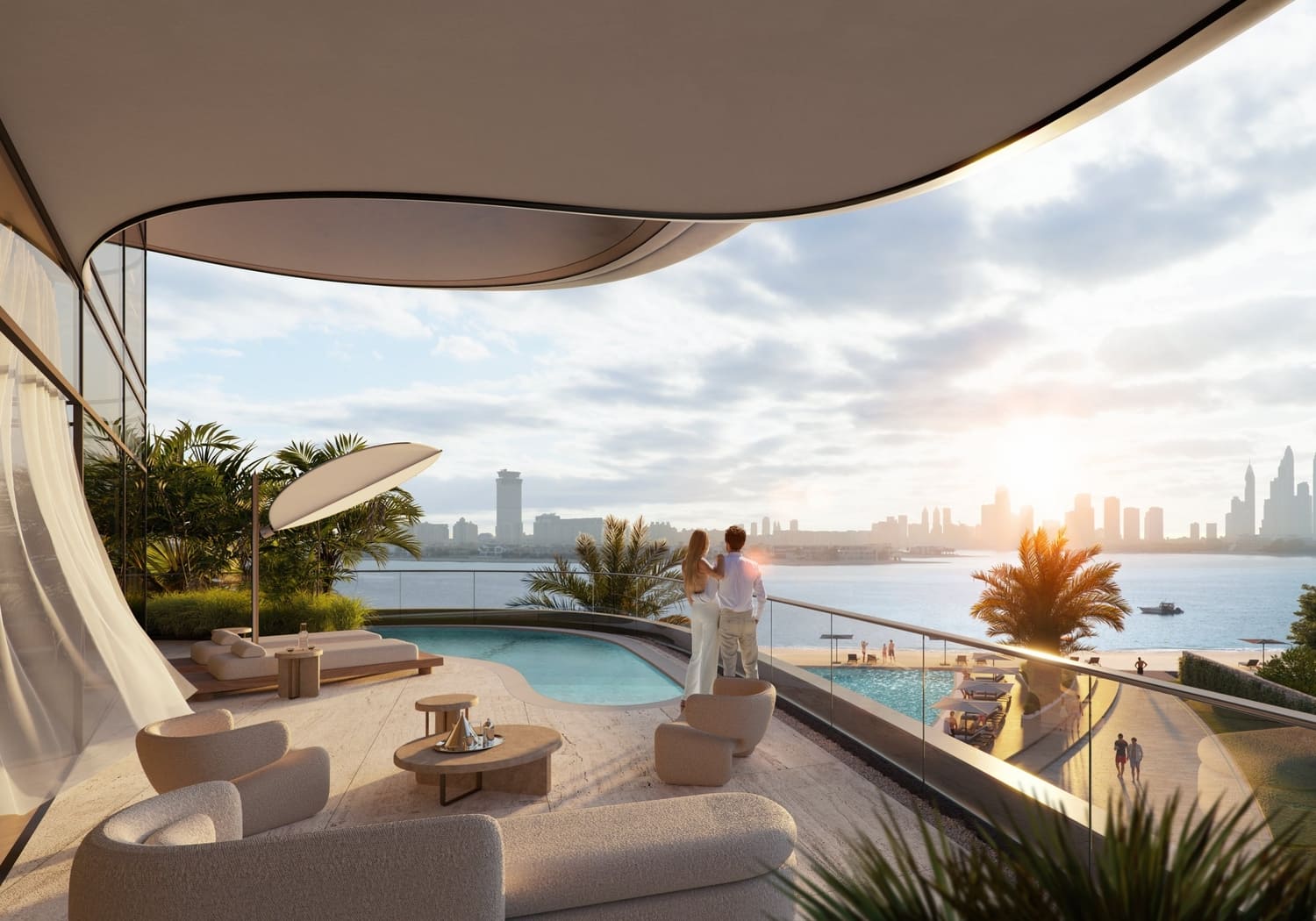 SLS Residences at Palm Jumeriah by ROYA Lifestyle Developments, image 7 of 19. Render supplied by developer.