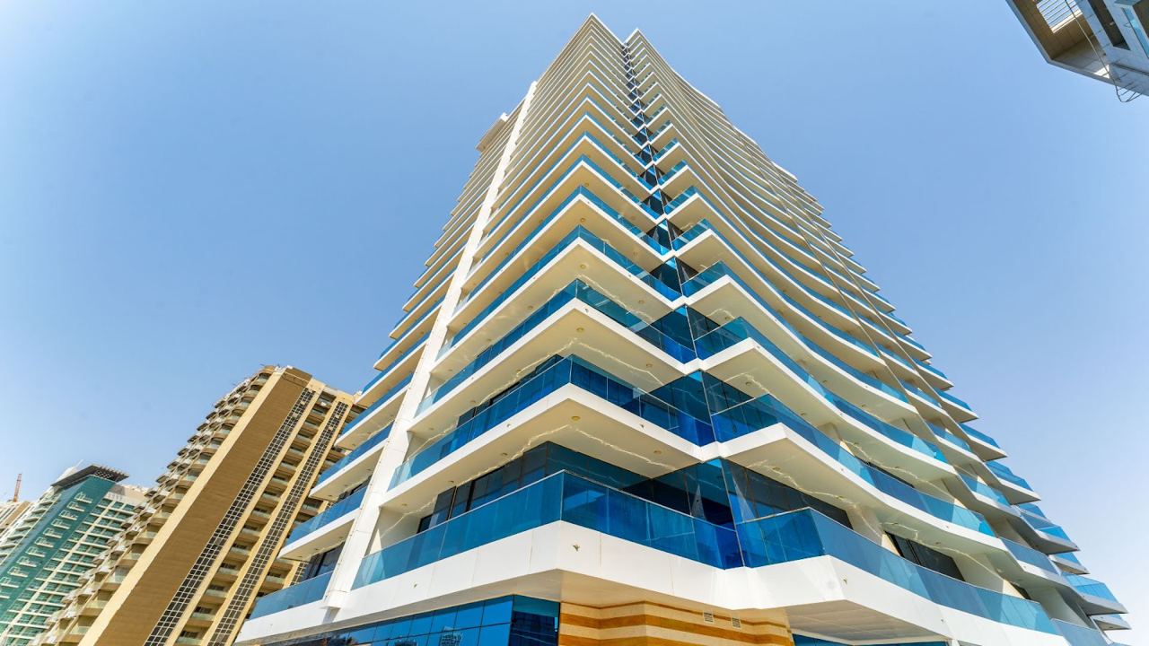 The Waves Business Bay by KASCO Developments, image 1 of 11. Render supplied by developer.