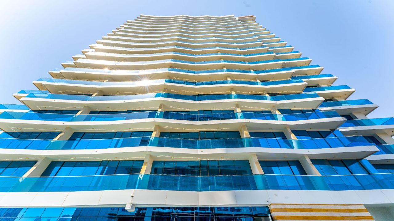 The Waves Business Bay by KASCO Developments, image 2 of 11. Render supplied by developer.