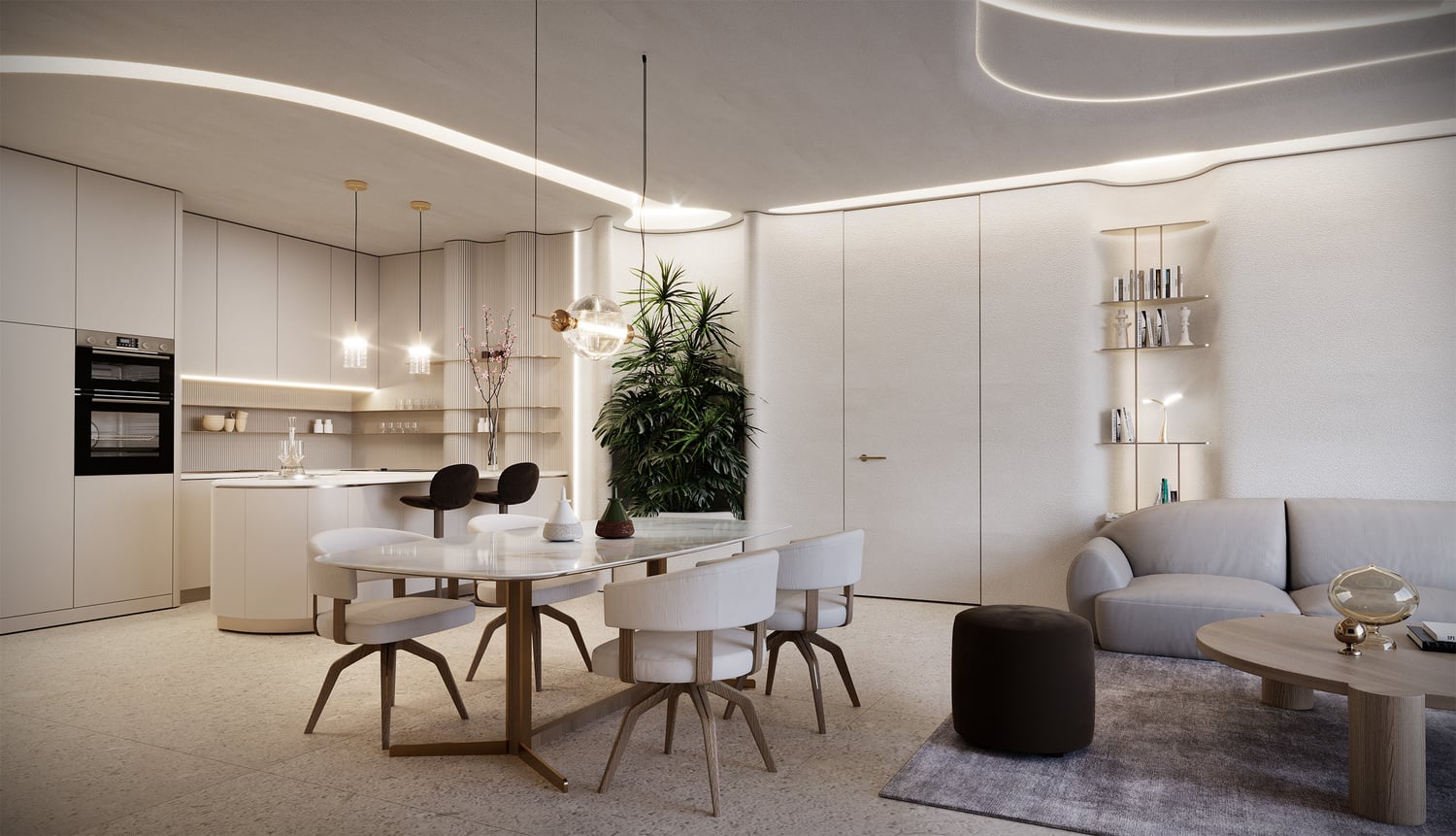 Natuzzi Harmoni by Peace Homes Group, image 13 of 24. Render supplied by developer.