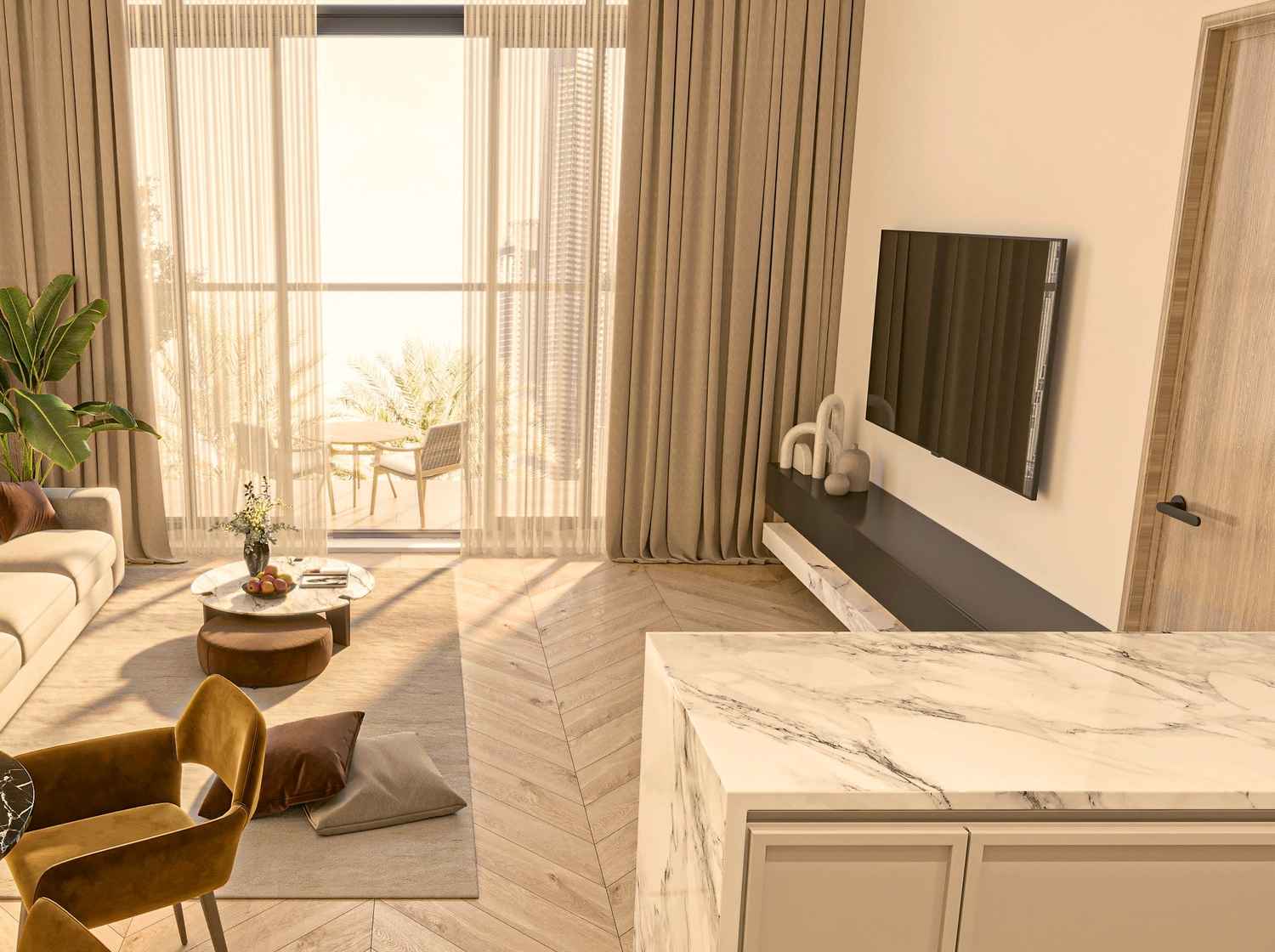 Maas Azur Residence, image 3 of 10. Render supplied by developer.