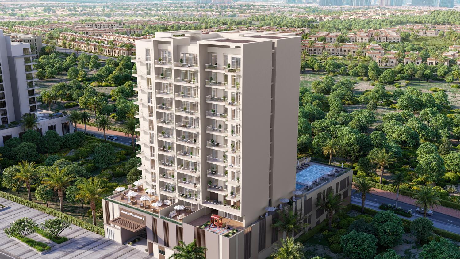 Avenue Residence 8 by NABNI Developments, image 1 of 21. Render supplied by developer.