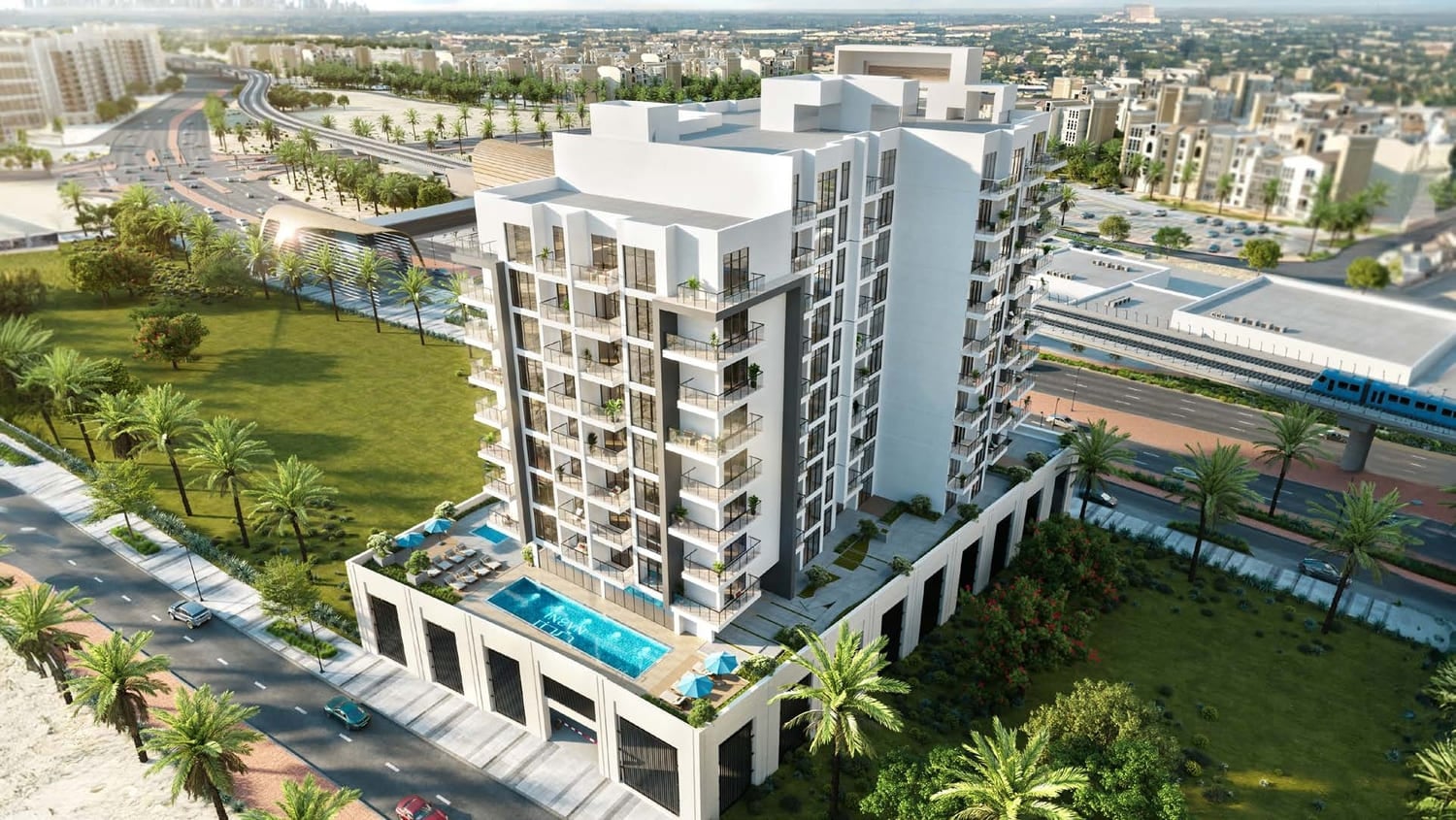 Avenue Residence 6 by NABNI Developments, Al Furjan. Render supplied by developer.