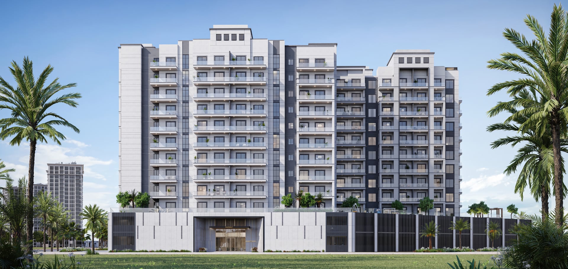 Avenue Residence 7 by NABNI Developments, Jebel Ali Village. Render supplied by developer.