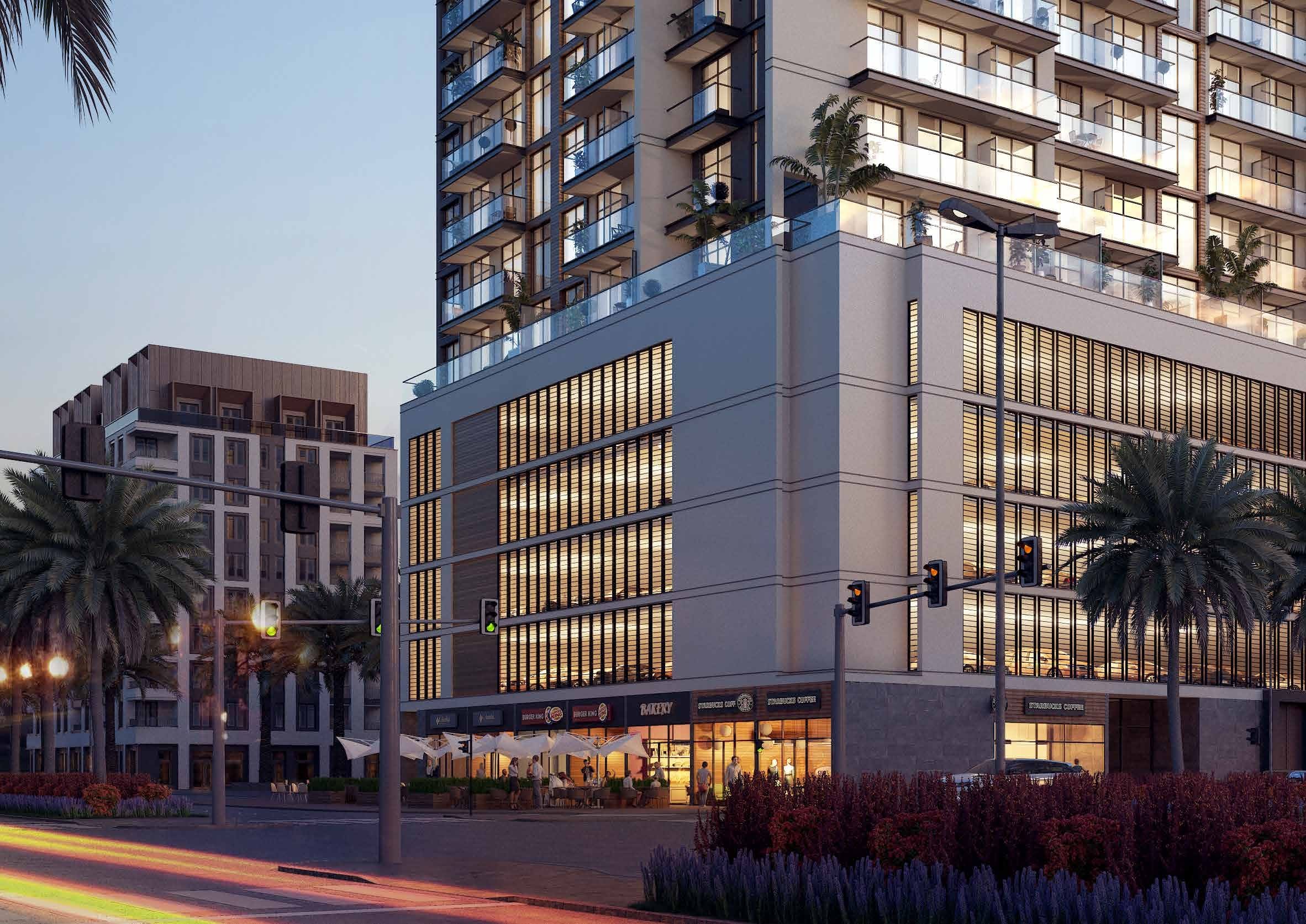 Pantheon Elysee Heights, JVC (Jumeirah Village Circle). Render supplied by developer.