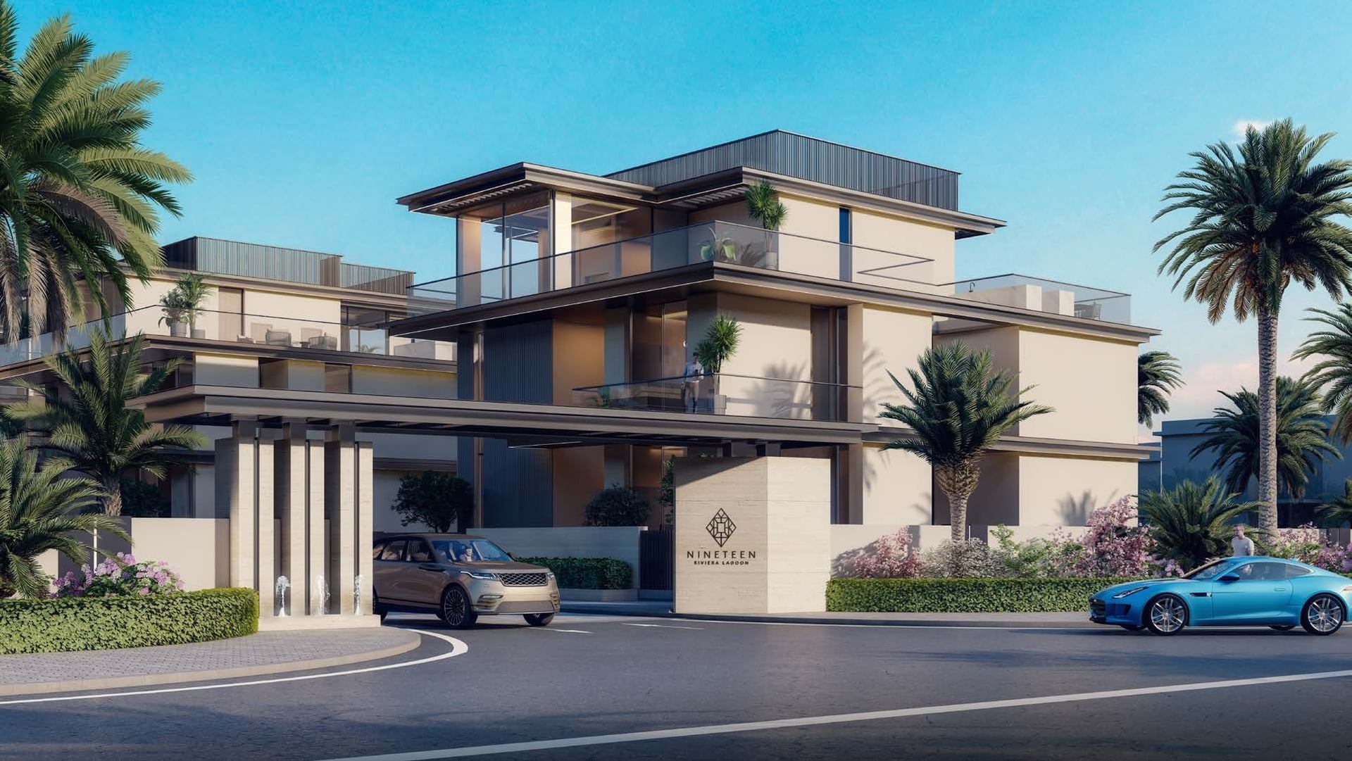 Nineteen Riviera Lagoon, image 1 of 17. Render supplied by developer.