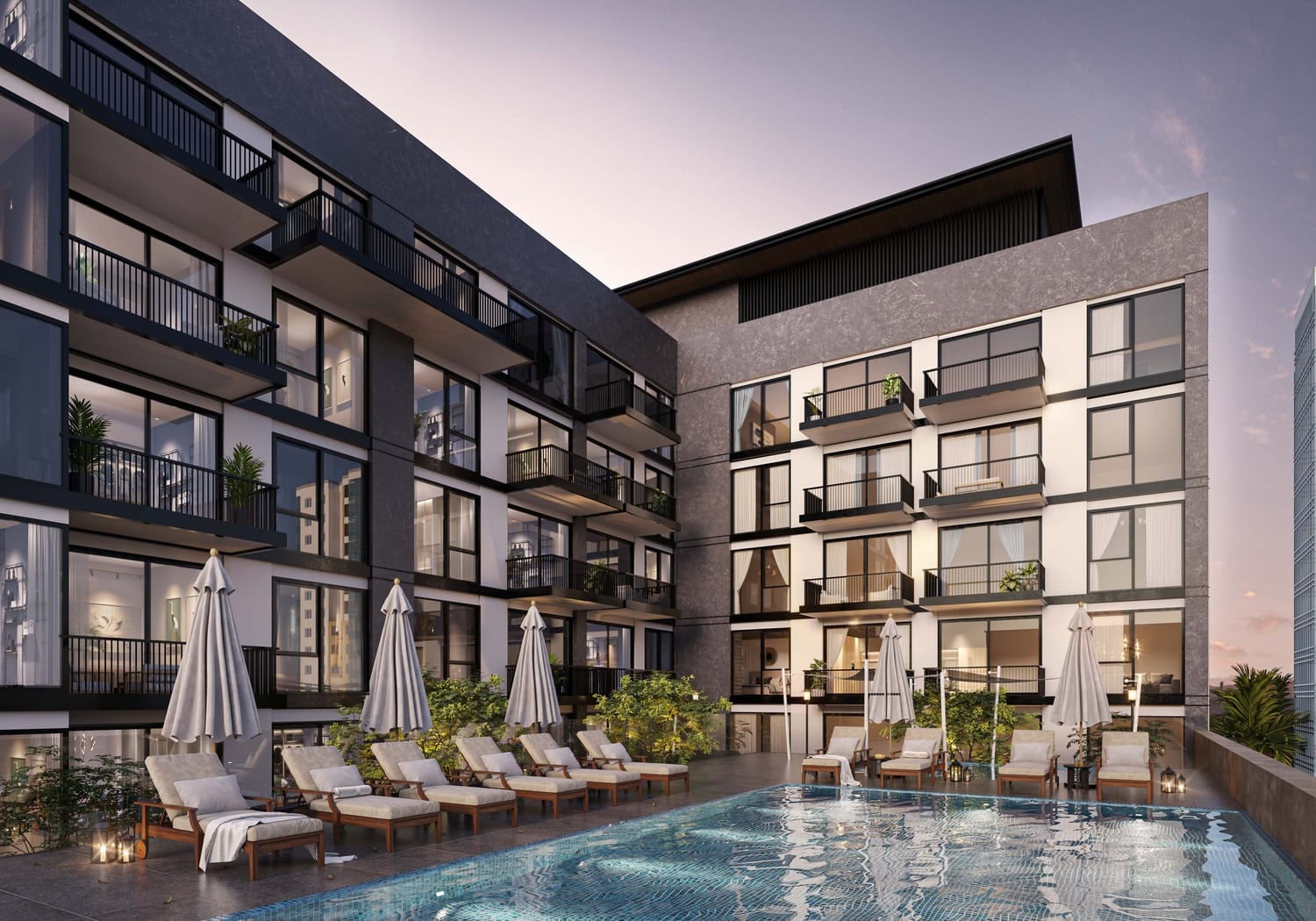 Riviera Chalet, image 1 of 13. Render supplied by developer.