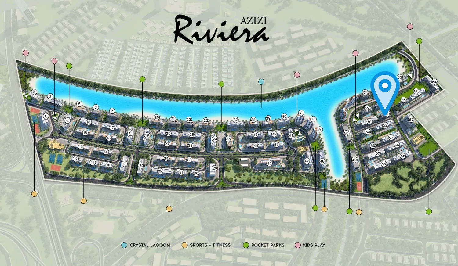 Riviera 60 by Azizi, image 10 of 14. Render supplied by developer.