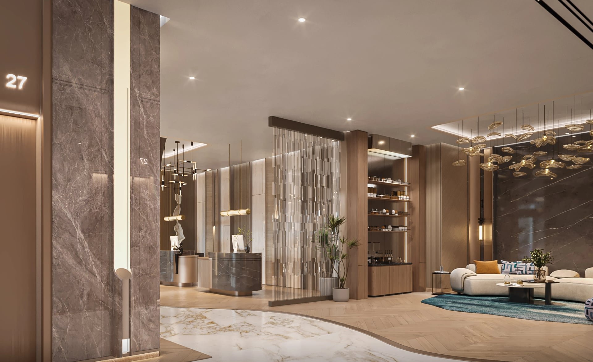 The Residences at Sheraton Al Marjan Island Resort by ATARA Development, image 17 of 17. Render supplied by developer.