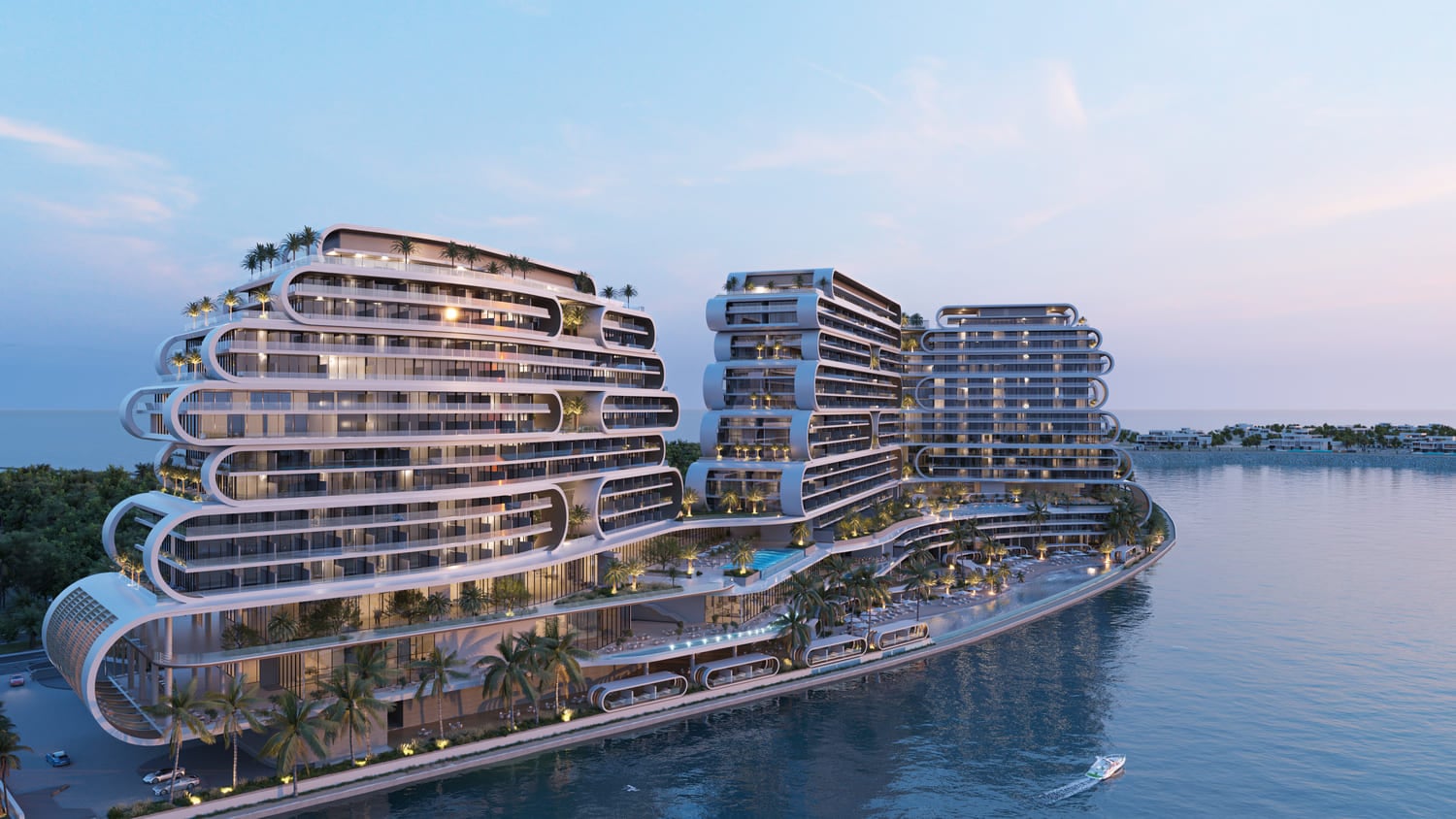 JW Marriott Residences and Resort by WOW Resorts, Al Marjan Island. Render supplied by developer.