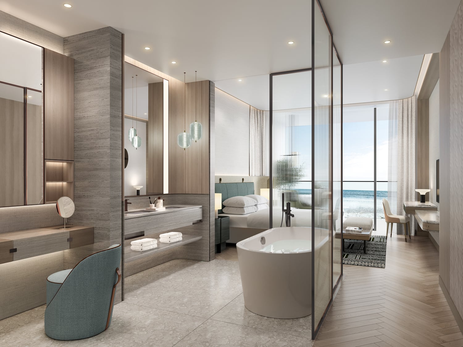 JW Marriott Residences and Resort by WOW Resorts, image 14 of 20. Render supplied by developer.