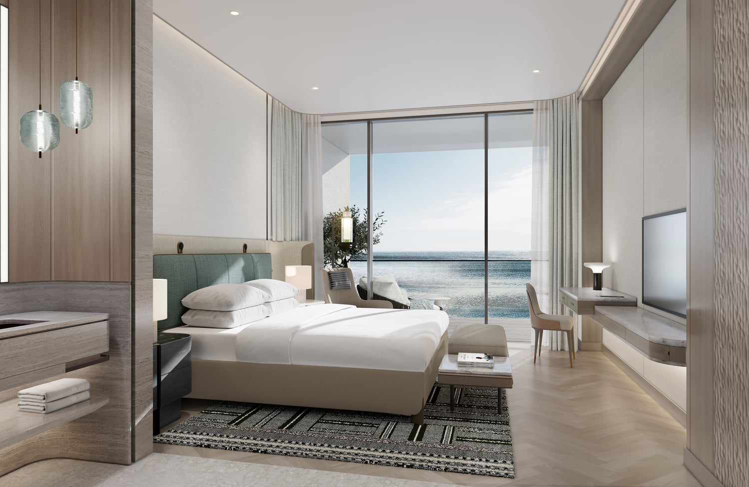JW Marriott Residences and Resort by WOW Resorts, image 15 of 20. Render supplied by developer.