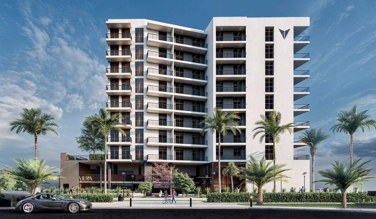 Viera Residences by Vantage Ventures, Dubai Production City. Render supplied by developer.