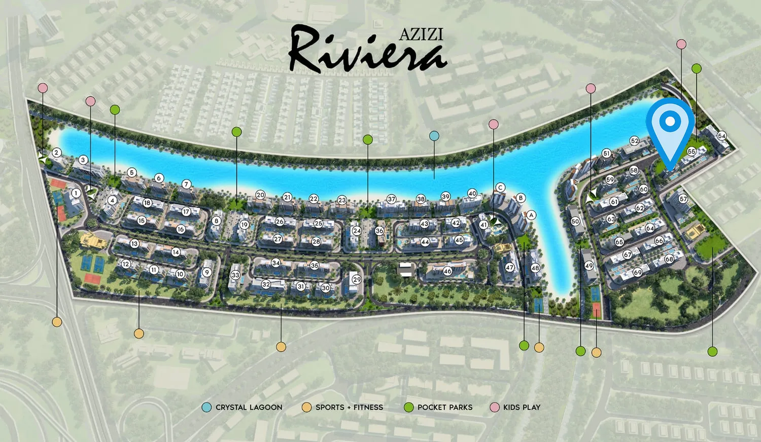 Riviera 56 by Azizi, image 5 of 9. Render supplied by developer.