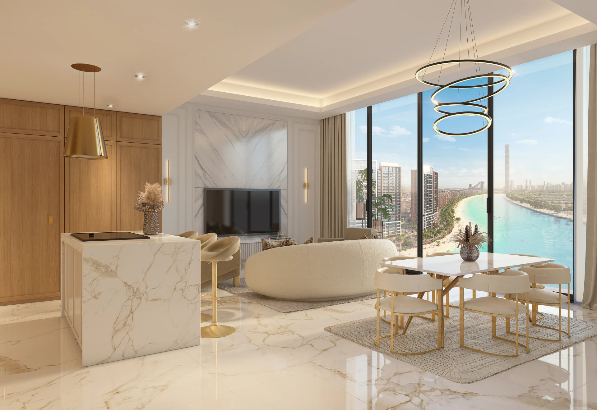 Riviera 56 by Azizi, image 3 of 9. Render supplied by developer.