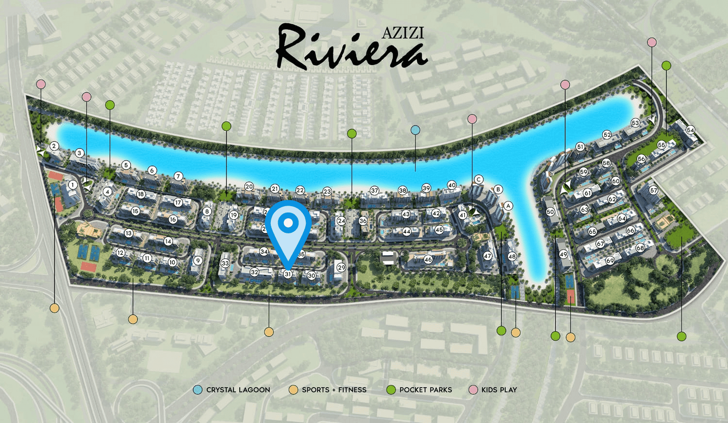 Riviera 31 by Azizi, image 8 of 8. Render supplied by developer.
