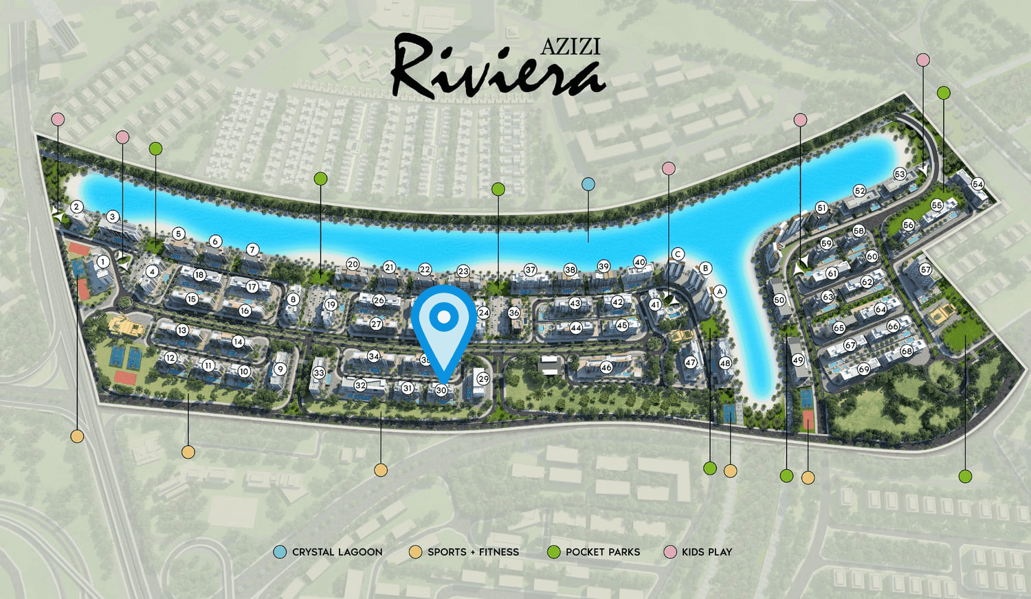 Riviera 30 by Azizi, image 8 of 8. Render supplied by developer.