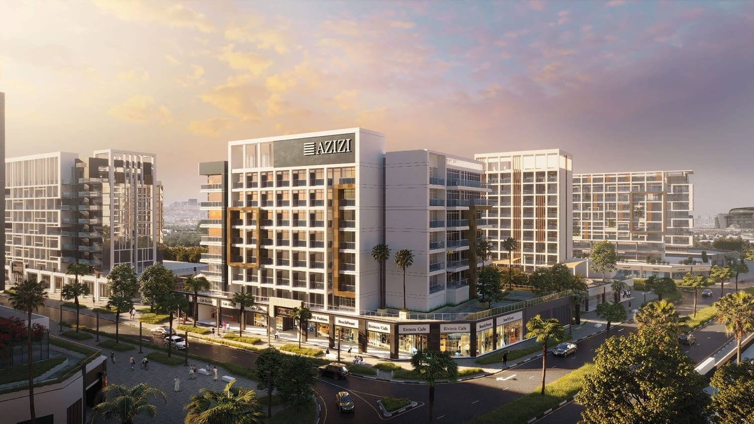 Riviera 63 by Azizi, Azizi Riviera at Meydan One. Render supplied by developer.