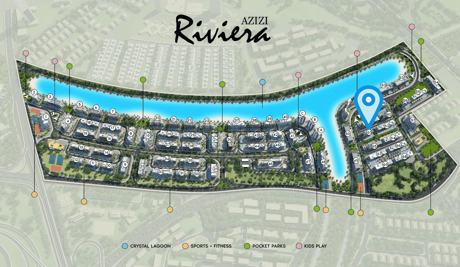 Riviera 63 by Azizi, image 6 of 6. Render supplied by developer.