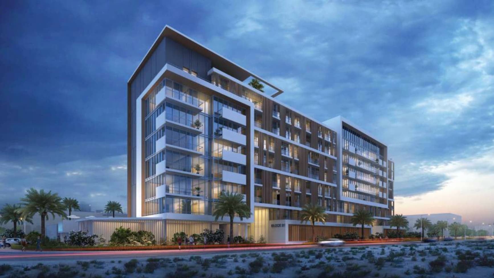 Riviera 61 by Azizi, Azizi Riviera at Meydan One. Render supplied by developer.