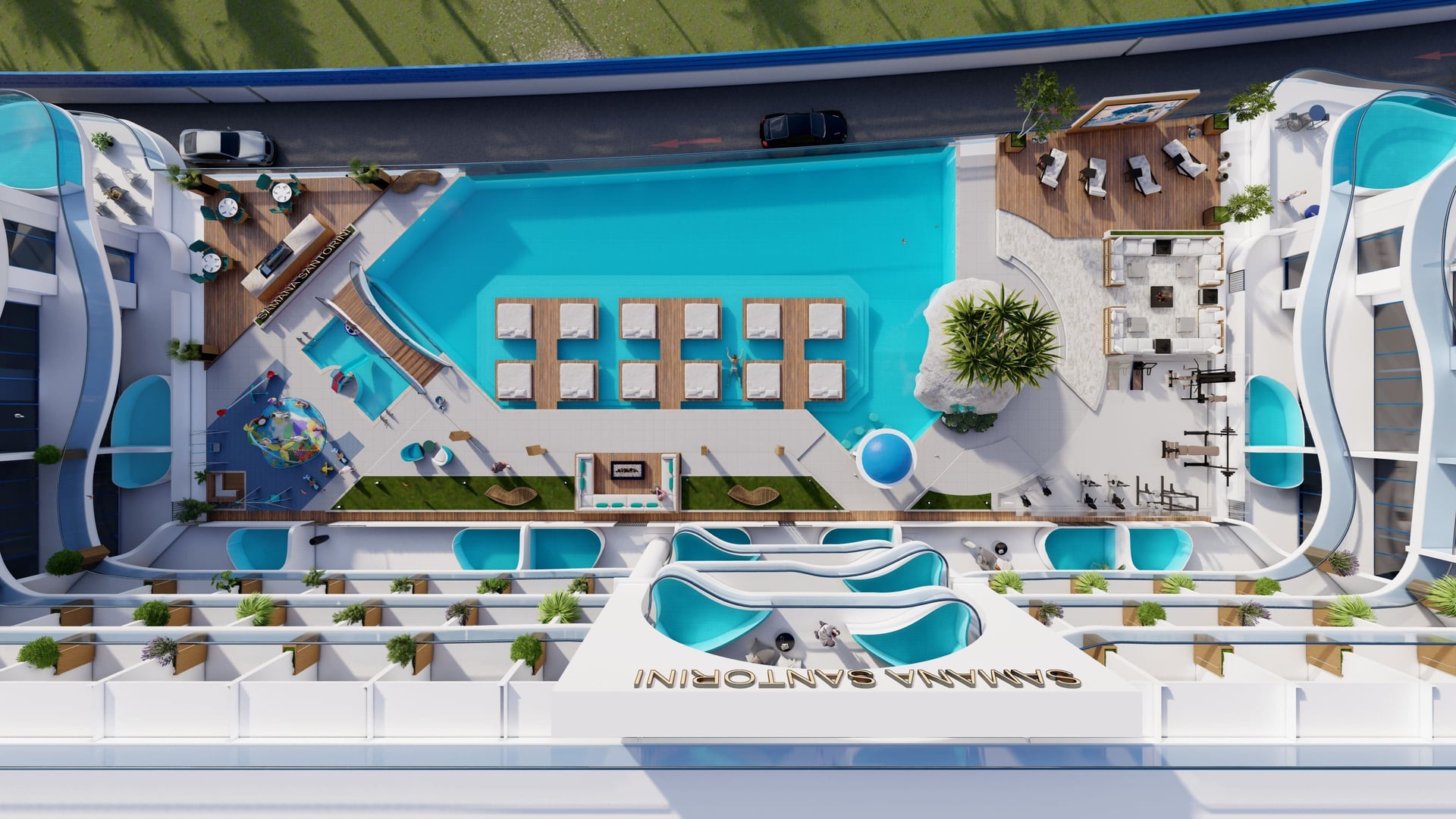 Samana Santorini, image 3 of 15. Render supplied by developer.