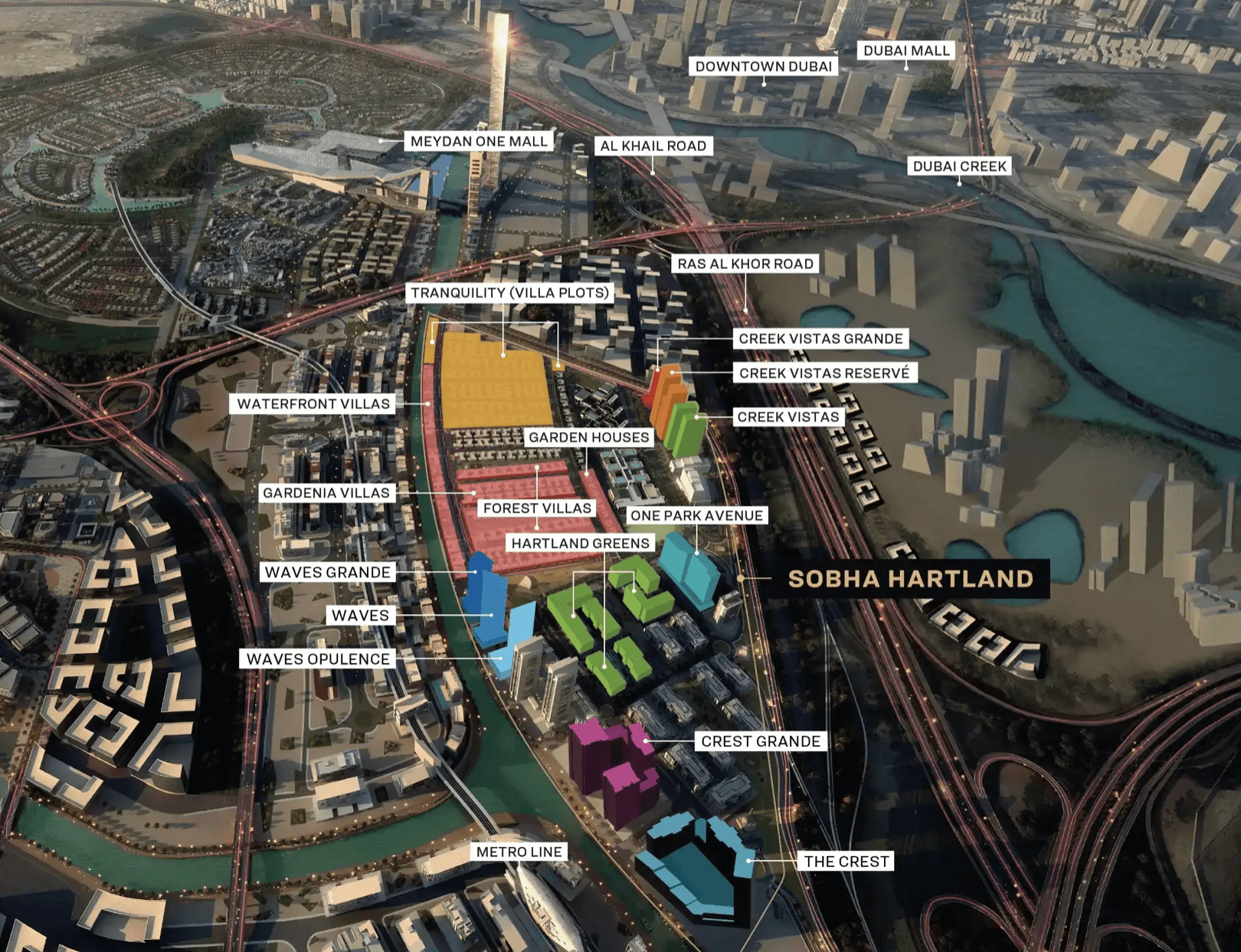 Crest Grande by Sobha, image 5 of 5. Render supplied by developer.