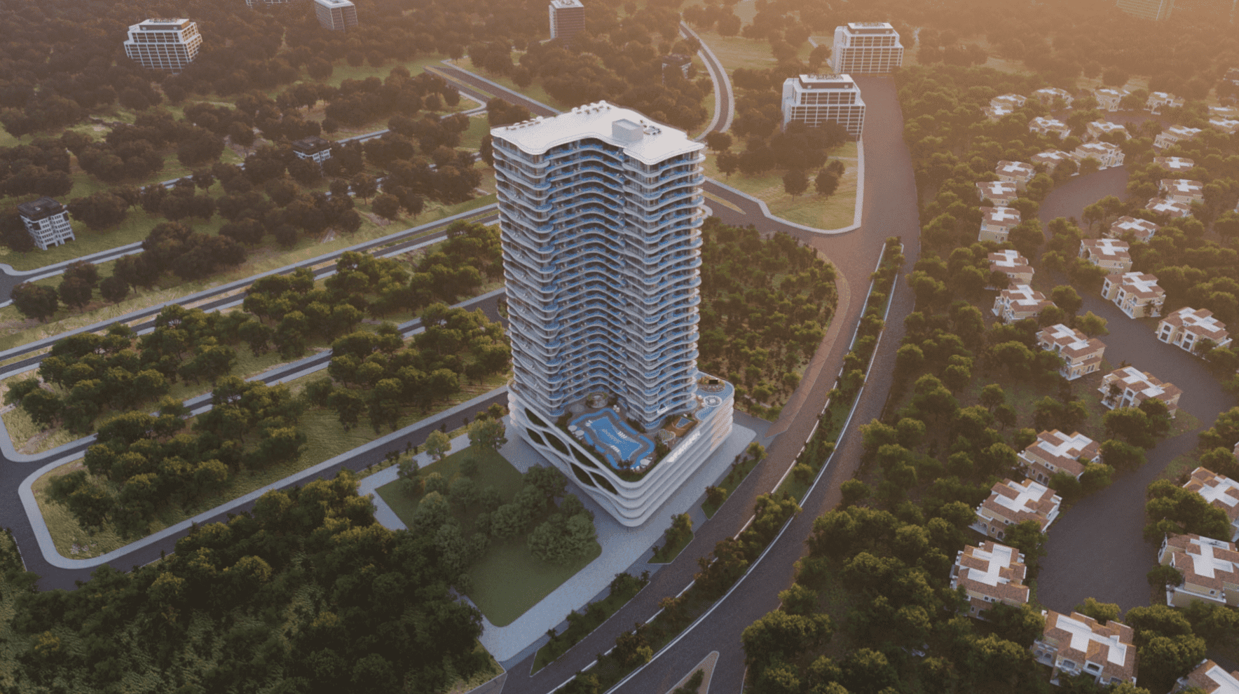 Samana Barari Views, image 1 of 13. Render supplied by developer.