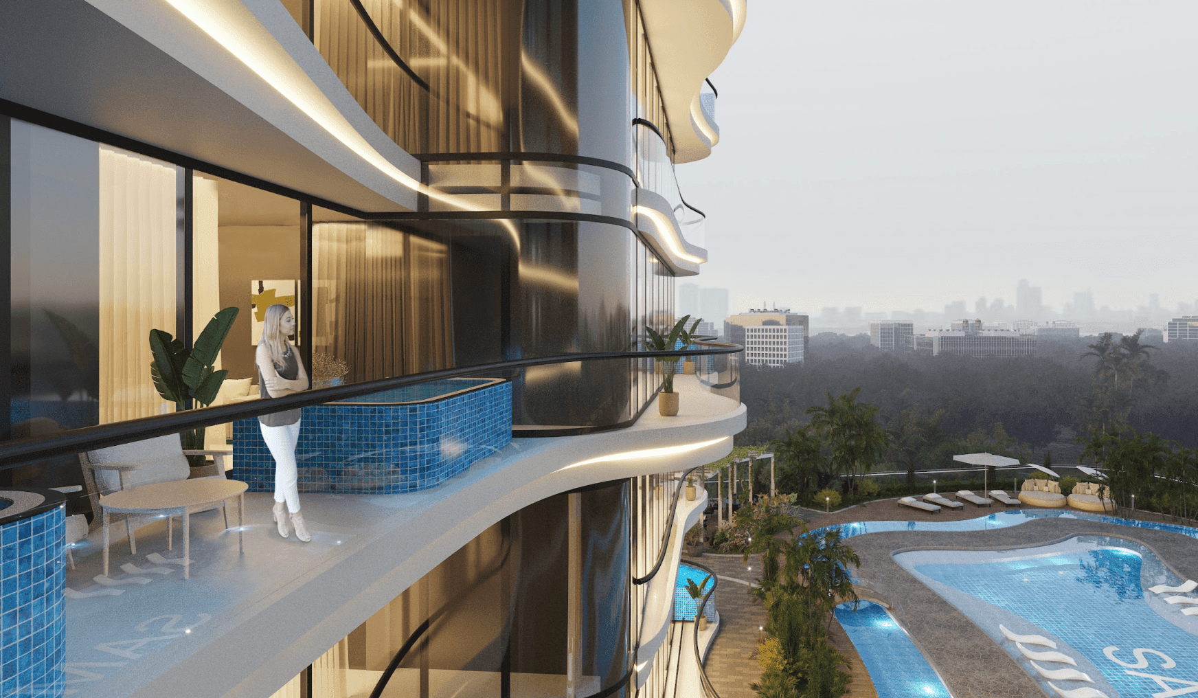 Samana Barari Views, image 4 of 13. Render supplied by developer.